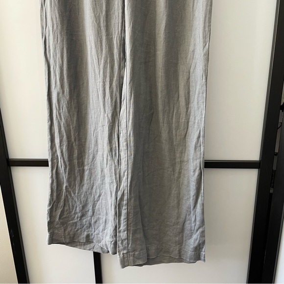 [xs] Guess Y2K Wide Leg Grey Line Drawstring Relaxed Low Rise Beach Pant - Picture 7 of 9